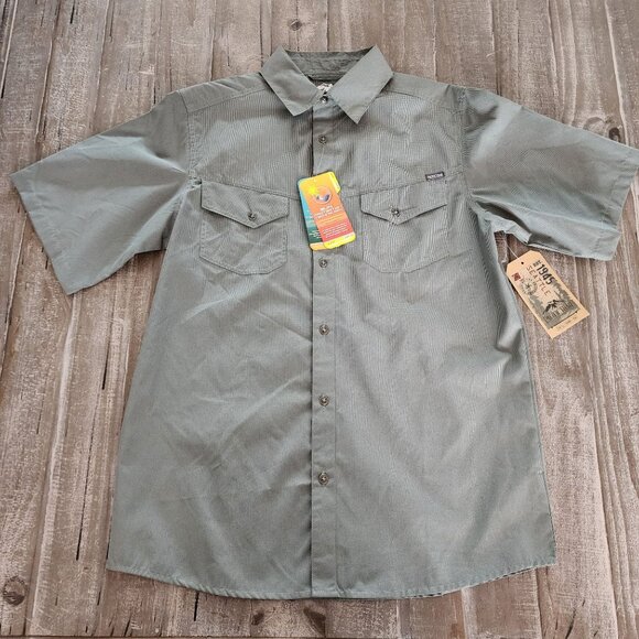 Pacific Trail Mens Shirt Medium Green UPF 30 Moisture Wicking Outdoor Hiking NWT - Picture 9 of 13